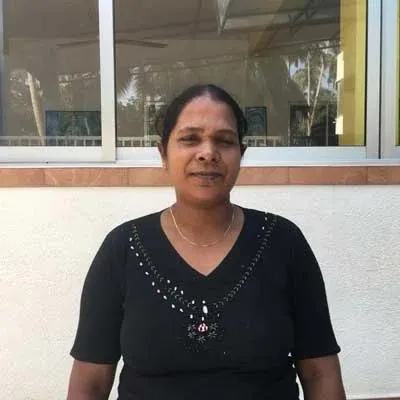 Deepani seit &uuml;ber 15 Jahre kocht sie im Angels Home