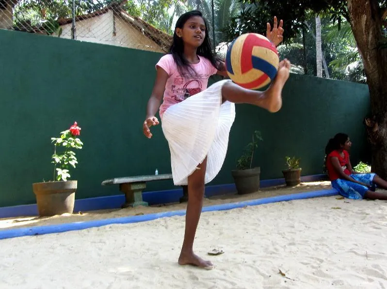 Tharushi beherrscht den Lupfer perfekt