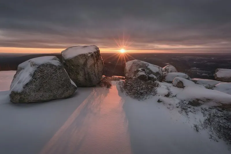 Von wegen vom Schnee in die Sonne