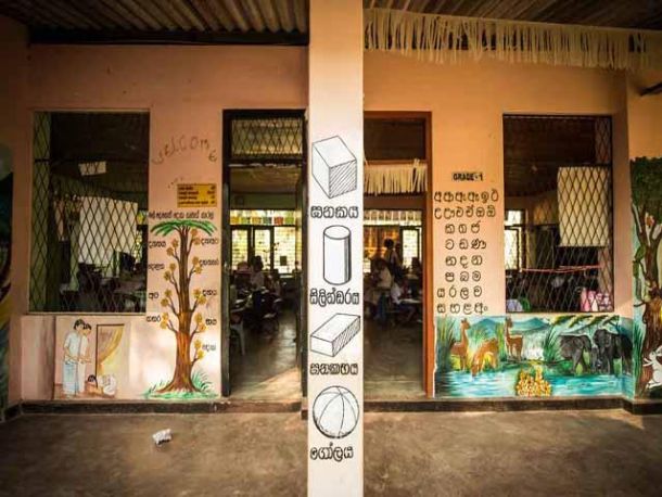 Die Schüler gestalten das Gebäude mit.