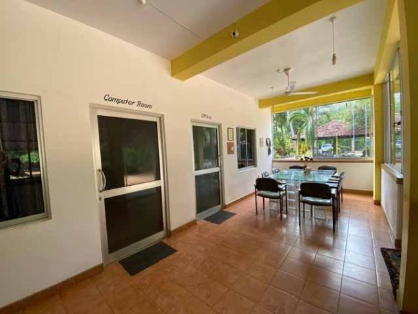 Hier werden Besprechungen abgehalten.