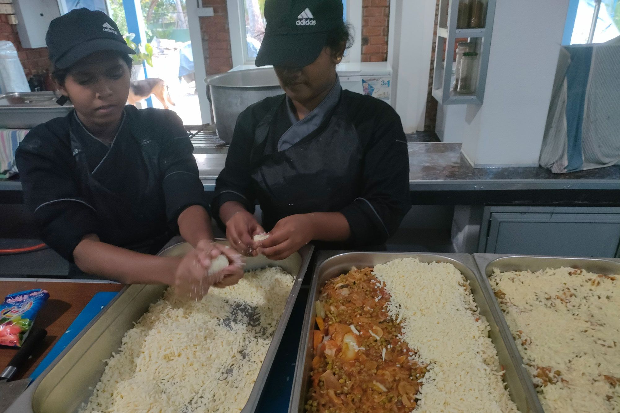 Jetzt wird der Käse noch drüber gestreut